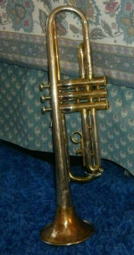 TRUMPET 1958 OLDS  SPECIAL FULLERTON CA  L10 SILVER  BRASS & COPPER