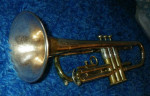 TRUMPET 1958 OLDS  SPECIAL FULLERTON CA  L10 SILVER  BRASS & COPPER