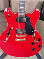 Peavey JF1 Semi Hollow Electric Guitar with case.