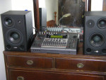 BOSS BR1600 CD recording stuido and Fostex PM641 reference monitors