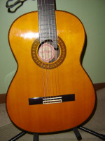 Vintage 70's era Hohner HG 25 classical guitar with wood case