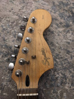 squire standard black parts caster / Mings electronics