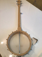 Deering Goodtime Open back banjo with extra tailpiece