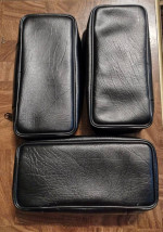 - 3 Vintage Shure microphone soft cases -