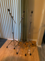 3 DW CYMBAL STANDS COMBINATION BOOM & STRAIGHT BRAND NEW IN BOXES