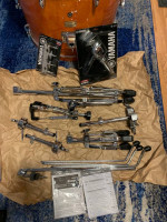 YAMAHA BRAND NEW SIX PIECE DRUM SET IN HONEY AMBER COLOR