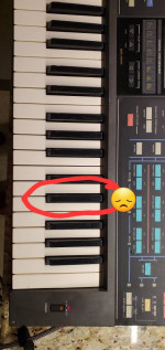 Vintage Casio CZ-1000 synth