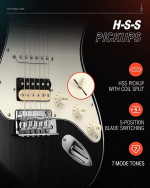 Donner DST-400 Full-Size S-Style ST Electric Guitar Kit Seeker Series