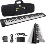 Pyle Electric Keyboard Piano 88 Keys - Portable Foldable Digital Piano