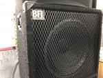Pair 15 in BFI 2 way passive speakers W/ Stands