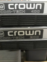 Crown com tech 400 and 200 power amps