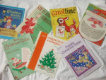 Vintage Christmas Music Song Books lot of 7 - from 1937 - 80's