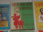 Vintage Christmas Music Song Books lot of 7 - from 1937 - 80's