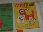 Vintage Christmas Music Song Books lot of 7 - from 1937 - 80's