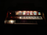 VINTAGE--$5--LOWREY--FULL CONSOLE WITH BENCH--CIRCA 1980's