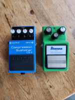 Boss CS3 compressor and Ibanez TS9