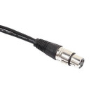 Cable Adaptor New 3pin XLR FEMALE jack to dual 2 MALE plug Y SPLITTER