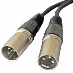 Cable Adaptor New 3pin XLR FEMALE jack to dual 2 MALE plug Y SPLITTER