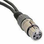 Cable Adaptor New 3pin XLR FEMALE jack to dual 2 MALE plug Y SPLITTER