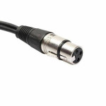 Cable Adaptor New 3pin XLR FEMALE jack to dual 2 MALE plug Y SPLITTER