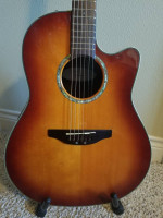 Rare Ovation Pinnacle CU147 RH Acoustic/Electric Guitar + Soft Case -