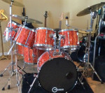 8 PIECE LUDWIG ROCKER DRUM KIT
