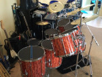 8 PIECE LUDWIG ROCKER DRUM KIT