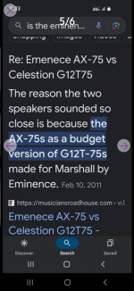 12 in. Eminence guitar speakers