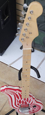 Custom 1 of 1 Detroit Red wings Guitar