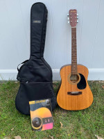 Hohner HW-300 Acoustic Guitar w/ Gig Bag & Book