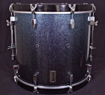 Tempus Carbon Fiber Drum kit, Blue Sparkle Fade