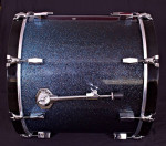 Tempus Carbon Fiber Drum kit, Blue Sparkle Fade