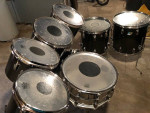 1978 8 Piece Ludwig Vistalite Drum Set Including All Hardware