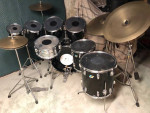 1978 8 Piece Ludwig Vistalite Drum Set Including All Hardware