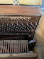 Hallet and Davis small upright piano