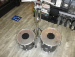 Percussion Plus 14" & 15" Black toms with/ stand