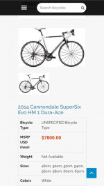 Cannondale Supersix Evo Hi-Mod 12.5lb 60cm Won "Best Bike in the World" Title