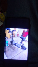 Seated scooter 12" wheels