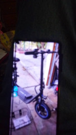 Seated scooter 12" wheels