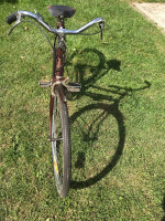 The Raleigh Nottingham England ladies road cruiser bike