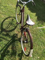 The Raleigh Nottingham England ladies road cruiser bike