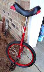 20" Unicycle by FUN - Red - Like New!