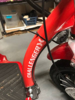 2022 red ChallengerX 3Wheel Scooter model J750