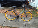 Mens Single Speed Hybrid Cruiser Bike