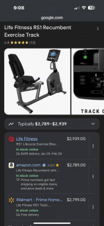 Life Fitness RS1* Brand New! Retail $3000