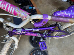 Kids (girls) purple bike (for use or parts)
