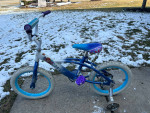 16”  BIKE WITH TRAINING WHEELS $41