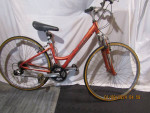 Raleigh Passage 3.0; 5'2" to 5'5"; hybrid; orange; NEW TIRES