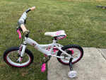 14”  MINNIE MOUSE BIKE WITH TRAINING  WHEELS $29