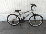 24" tires, 18 speed, 14" frame. Nice clean bike and ready for the road